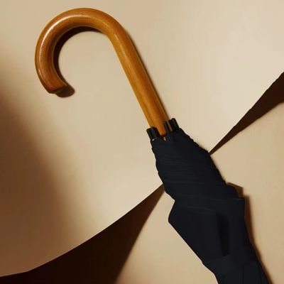 Zakelijk cadeau 8K 23 inch glasvezel frame rechte bot paraplu met een stuk handvat