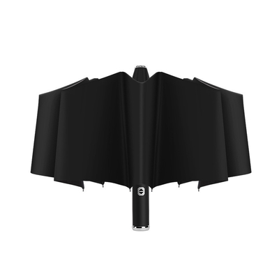 Custom logo gedrukt LED zaklamp paraplu Dubbele ribben en anti-UV winddicht ontwerp