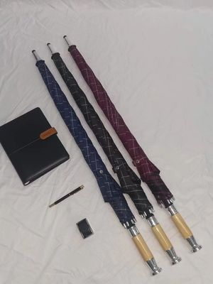 Grote waterdichte Japanse en Koreaanse plaid golf paraplu Custom logo Made in Japan