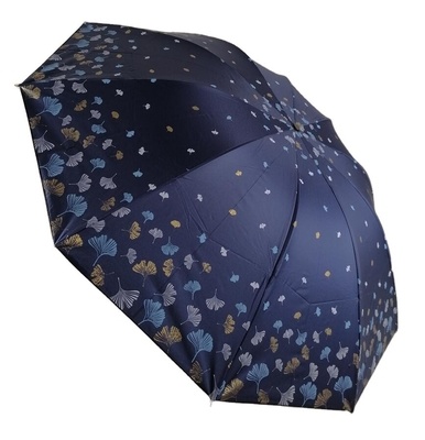 Kinderen All-in-One Sunny Peach Blossom Ginkgo Dubbele opvouwbare paraplu voor zonnebescherming