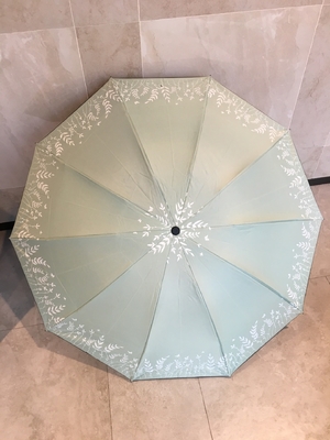 Kinderen All-in-One Sunny Peach Blossom Ginkgo Dubbele opvouwbare paraplu voor zonnebescherming