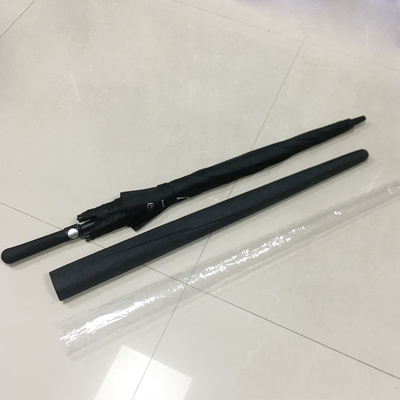 Industrie Handmatige besturing Reflectieve reclame Golf paraplu met glasvezel ribben