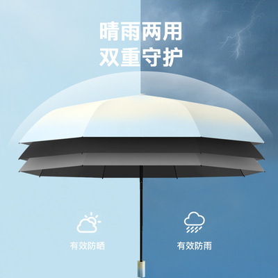 210T Pongee Stof Advertentie Paraplu met Custom Logo Printing en Windproof Design