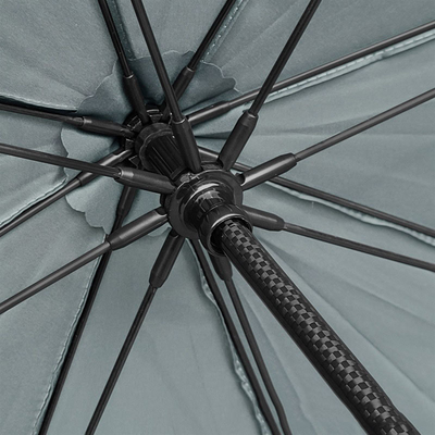 Koolstofvezel handvat paraplu Dubbeldoel voor reclame en regen golf paraplu