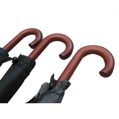 27 inch 16 ribben golf rechte paraplu met houten handvat gepersonaliseerd aangepast item