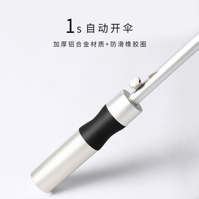 27 inch Aluminium Bone Dubbele Outdoor Weer Paraplu Automatische Golf Business Long Handle Rechte Paraplu