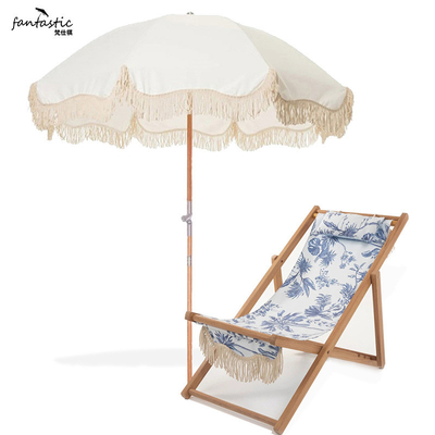 Toeristische attractie moet hebben buiten Tassel Beach paraplu met paraplu's basis