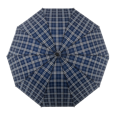 Reizigereed 65cm Drievoudig Plaid Par Paraplu Set Reclame met Logo Printing