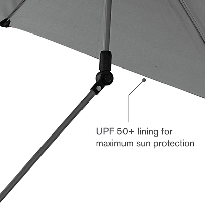 Outdoor Camping Beach Gebruik Sport Versa paraplu met SPF 50 en Universal Clamp clip