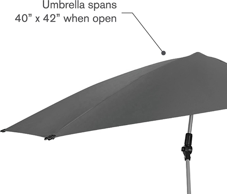 Outdoor Camping Beach Gebruik Sport Versa paraplu met SPF 50 en Universal Clamp clip