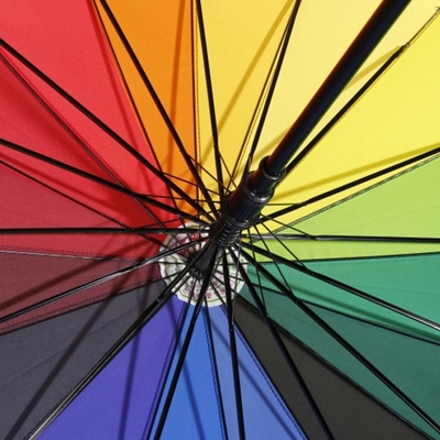 Item Op maat gemaakte paraplu's Automatische open iridescentie paraplu met op maat gemaakt logo