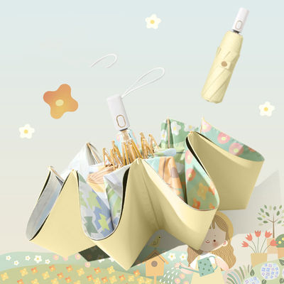 Minimalistisch ontwerp Paraplu's Automatische dubbele laag zonneparaplu voor UV-bescherming