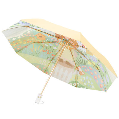 Minimalistisch ontwerp Paraplu's Automatische dubbele laag zonneparaplu voor UV-bescherming