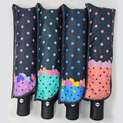 Volwassenen Voorraad 3voudige winddichte automatische paraplu met all in 1 functie BSCI