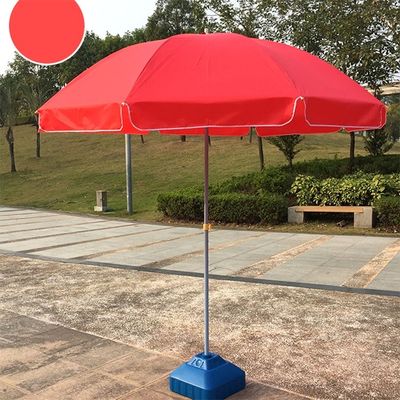 Persoonlijke sublimatie gedrukte anti-UV buitenshuis 36/48/52/60 inch 8 ribben zon strand paraplu