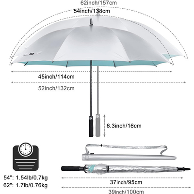 Travel Design Style Golf paraplu met automatische winddichte functie en lange handgreep