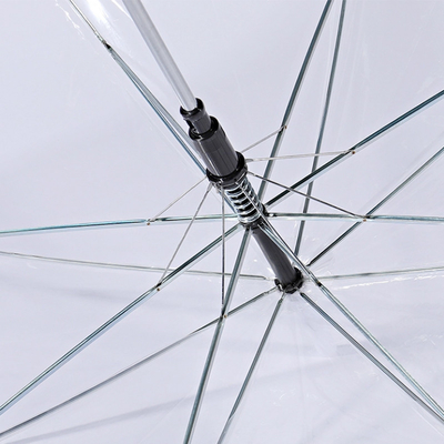 Plastic paraplu Product Auto Open Parapluie Custom Rechte POE Doorzichtige paraplu