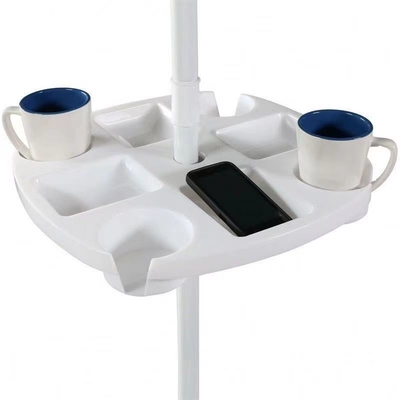 PP-bekerhouder en plastic bak accessoires voor outdoor strand paraplu in minimalistische stijl