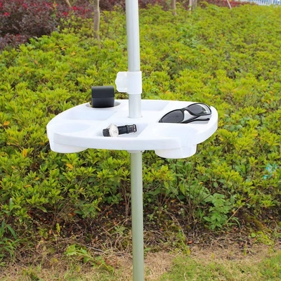 PP-bekerhouder en plastic bak accessoires voor outdoor strand paraplu in minimalistische stijl