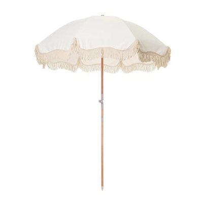Outdoor patio strand paraplu met Tassel zonnebril en 29/32 schacht Koreaanse stijl groot