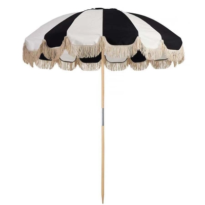 Outdoor patio strand paraplu met Tassel zonnebril en 29/32 schacht Koreaanse stijl groot