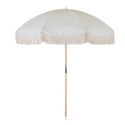 Outdoor patio strand paraplu met Tassel zonnebril en 29/32 schacht Koreaanse stijl groot