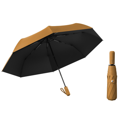 190T Nylon Stof Drievoudige paraplu voor winddichte ondersteuning en logo aanpassing
