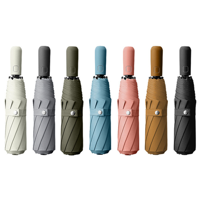 190T Nylon Stof Drievoudige paraplu voor winddichte ondersteuning en logo aanpassing