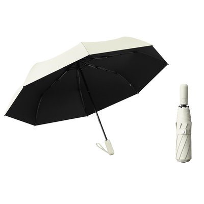 190T Nylon Stof Drievoudige paraplu voor winddichte ondersteuning en logo aanpassing