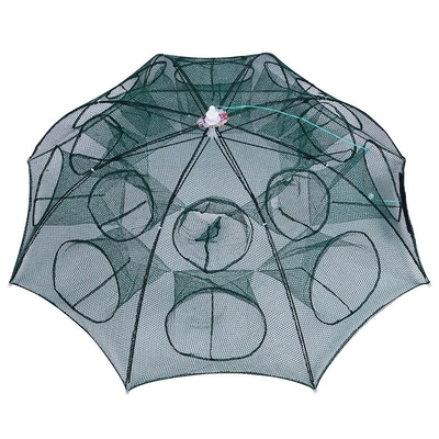 Meerdere maat vouwnetten in klassieke stijl voor de visserij met zwarte parasols