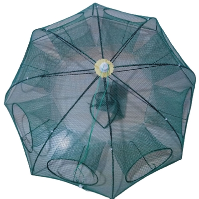 Meerdere maat vouwnetten in klassieke stijl voor de visserij met zwarte parasols