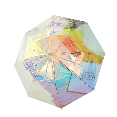 Glitter Effect Magische kleurverandering Reflectieve veelkleurige POE paraplu