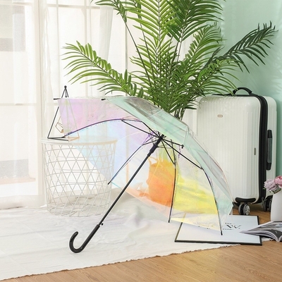 Glitter Effect Magische kleurverandering Reflectieve veelkleurige POE paraplu