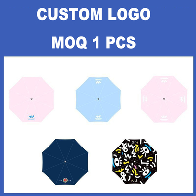 Zakenmensen cadeau drievoudige paraplu met aangepast logo en 95cm open diameter