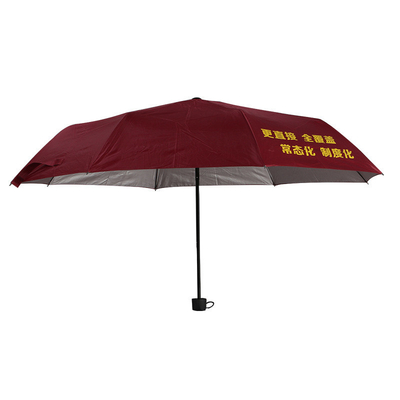 Volwassenen 23 inch Outdoor Zilver Plastic Zonnebrandcrème Opvouwbare Paraplu Logo Gift Paraplu