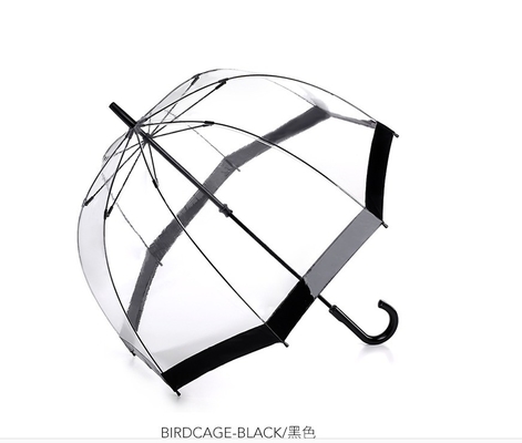 Stylish Dome Shape Clear PVC Plastic Regenparaplu voor volwassenen Apollo Minimalist Design