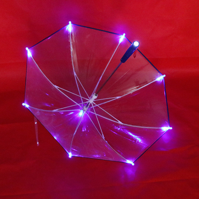 LED-kinderparaplu met op maat gemaakt logo op POE-stof helder en opvallend