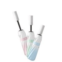 210T Nylon Stof 10-bot automatische paraplu perfect voor zonnebrandcrème en UV-bestand