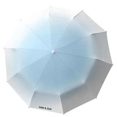 210T Nylon Stof 10-bot automatische paraplu perfect voor zonnebrandcrème en UV-bestand