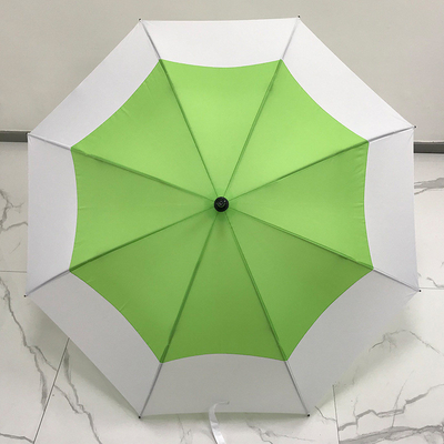 Promotie cadeau zonnige en regenachtige paraplu 27 inch golf auto open met dubbele kleur logo