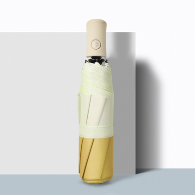 Gepersonaliseerde kleur Automatische 3 vouwde paraplu met zelfopend- en sluitmechanisme