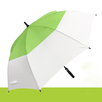 Promotie cadeau zonnige en regenachtige paraplu 27 inch golf auto open met dubbele kleur logo