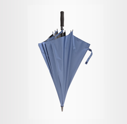 Gepersonaliseerde zwart-witte golfparaplu met 120cm open diameter