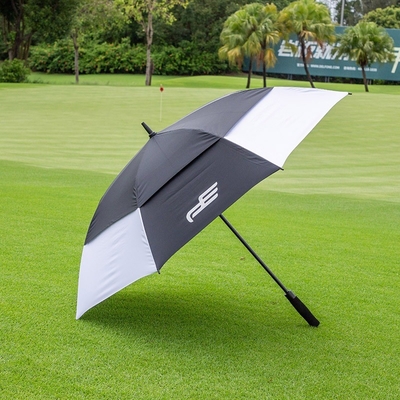 Super lichte automatische dubbele laag windbescherming Golf paraplu 30 inch en EVA handvat