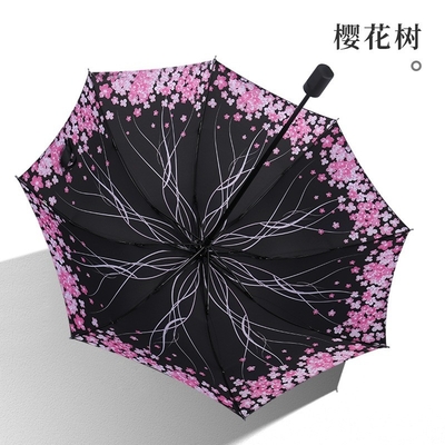Custom Print Logo 21&quot;*8k Novelty Design Style Plakkbare paraplu voor reclame