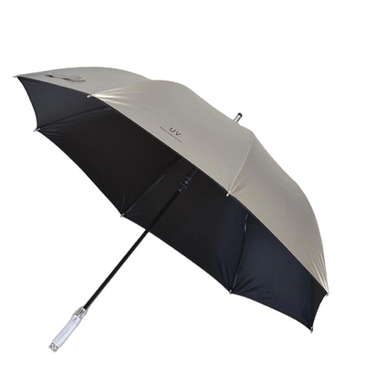 Halfautomatische 27 inch 8k golf paraplu voor regen waterdicht titanium zilveren paraplu