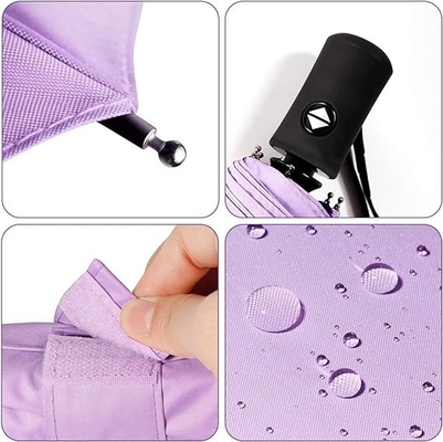 Parapluproduct 3 vouwbaar 210T polyester met ABS-plastic handvat en waterdicht ontwerp