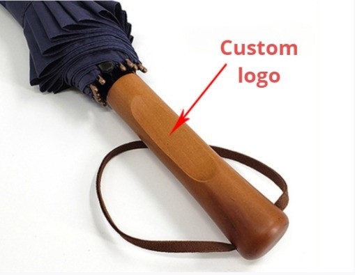 115cm Open Diameter Reclame Golf paraplu met Custom Logo Printing en Auto Open