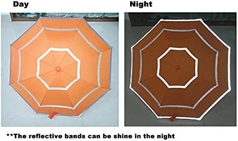 Kinderen blauwe winddichte en regendichte reflecterende paraplu rechte ontwerp glasvezel ribben