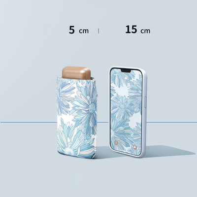 Mini-Titanium paraplu All in 1 functie 6 panelen zak 5 vouwbare UV-gecoate voorraad